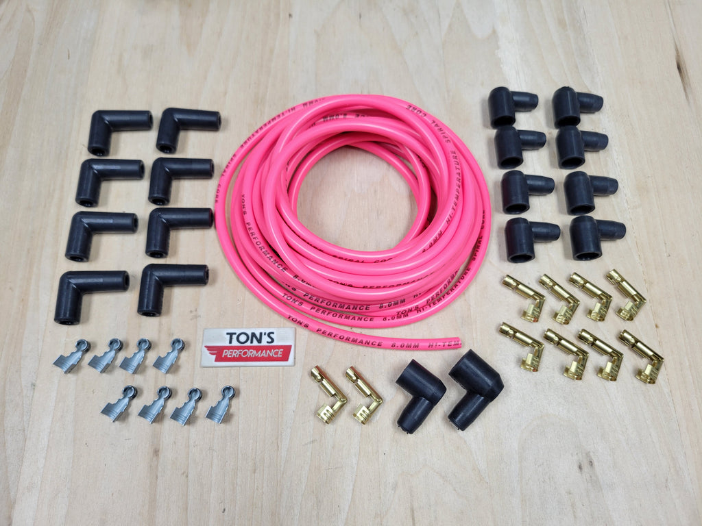 Ton's Performance 8mm BLACK Silicone Spiral Core Spark Plug Wire - Foto 8