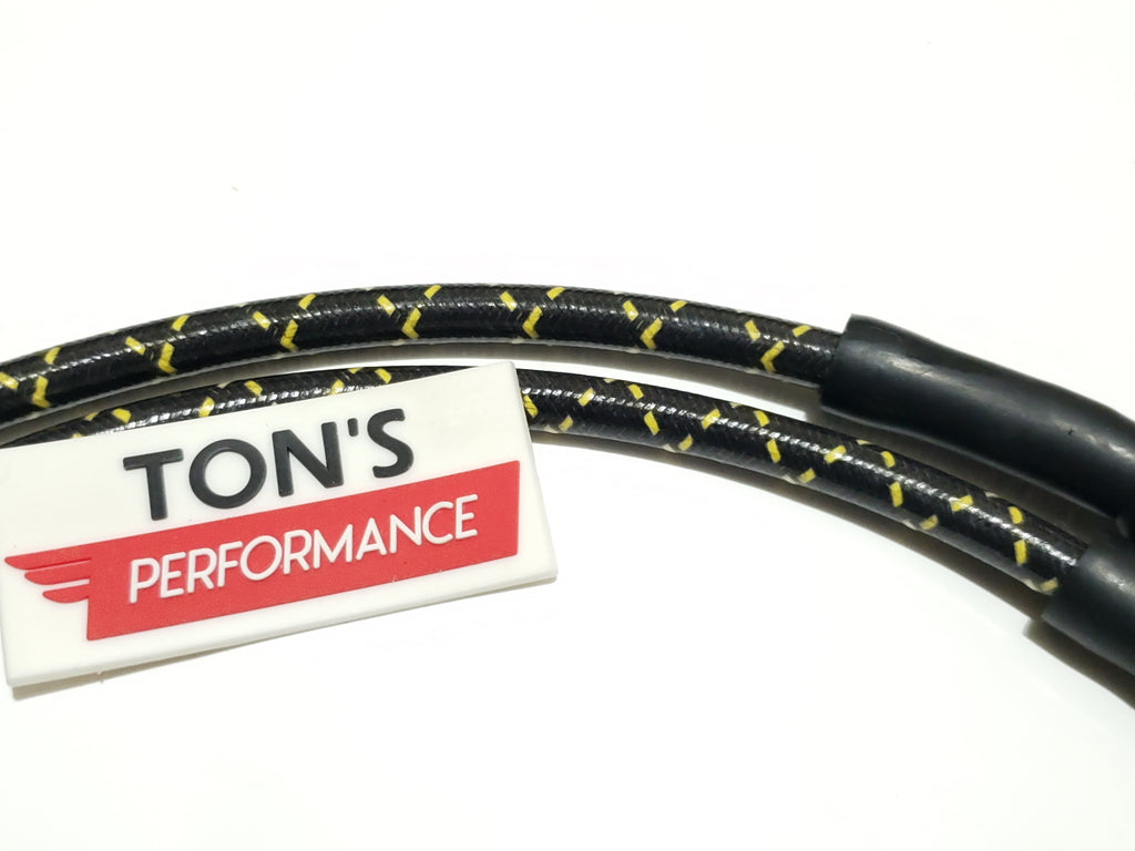 Cloth Plug Wires Gloss Black Harley 95-03 Sportster 883 Cloth Plug Wires Gloss Black Harley 95-03 Sportster 883